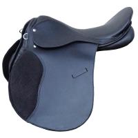 ENGLISCHER VIELSEITIGKEITSSATTEL TOP AUS LEDER FARBE SCHWARZ