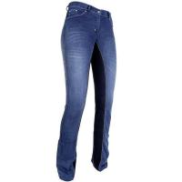 REITEN STRETCH DENIM DAMEN JEANS VERSTÄRKT MIT SUEDE