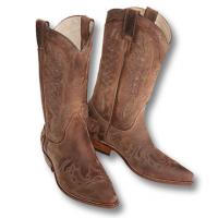 WESTERNSTIEFEL AUS NABUK MIT VERZIERUNGEN MARKE SANCHO BOOTS