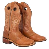 WESTERN-STIEFEL POOL'S UNISEX ECHTES LEDER