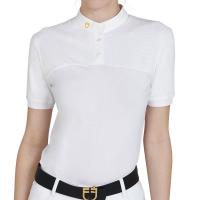 DAMEN EQUESTRO MESH WETTBEWERBS-POLOSHIRT