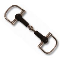 SNAFFLE DEE RING BIT RUBBER MOUTH
