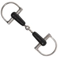 SNAFFLE DEE RING BIT RUBBER MOUTH