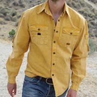 AUSTRALIAN SHIRT UNISEXSEGELTUCH LANGARM MUSTARD