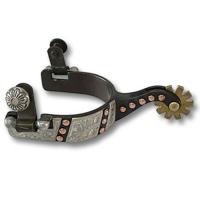 KID WESTERNSPOREN STEM LANGE SCHWARZE EISEN UND SILBER