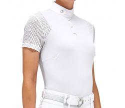CAVALLERIA TOSCANA WETTBEWERBSPOLO AUS PIQUE’ UND TECH MESH FÜR DAMEN - 9595