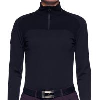 DAMEN CAVALLERIA TOSCANA TRAINING PULLOVER AUS TECHNISCHER WOLLE ZIP