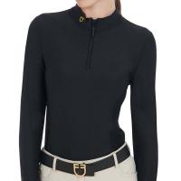 EQUESTRO TRAINING POLO DAMEN SLIM FIT LANGARM