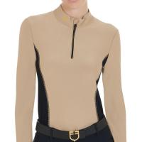 EQUESTRO TRAINING POLO DAMEN SLIM FIT LANGARM