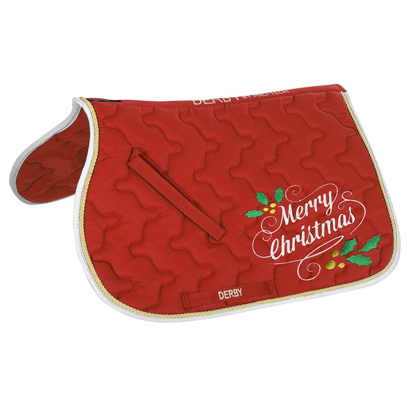 Englische schabracke mit weihnachtsstickerei xmas-linie - 9990