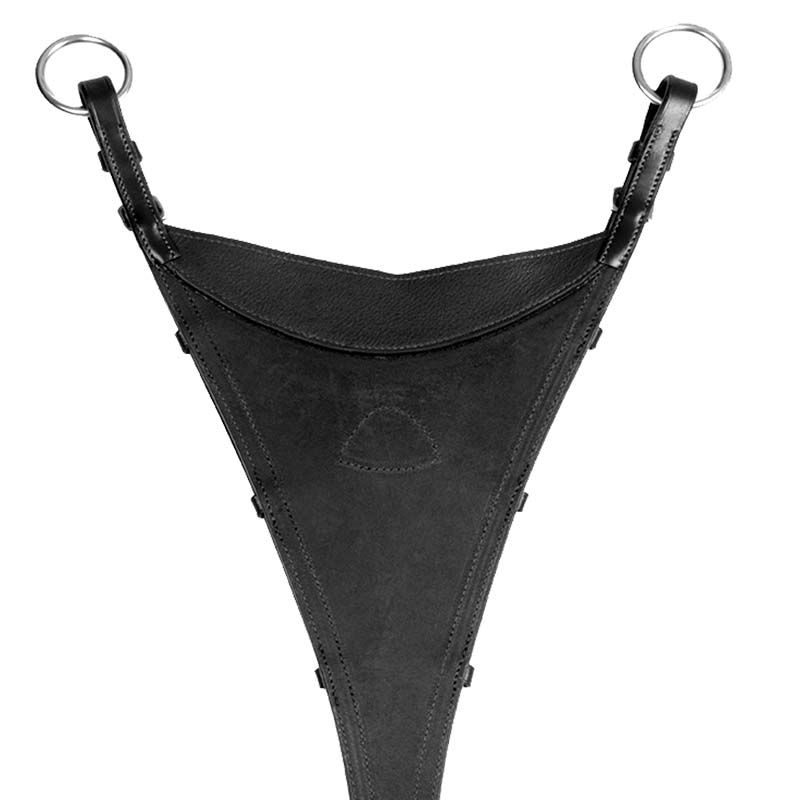 Fächerförmige Martingal-Gabel Acavallo aus echtem Leder - 2635