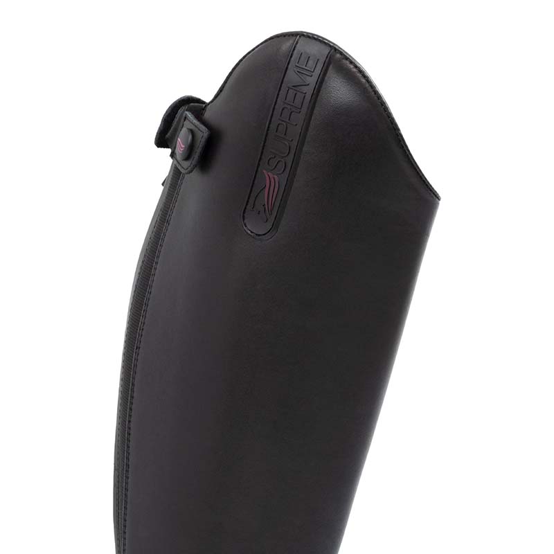 Supreme Reitstiefel mit Schnürsenkeln und Reißverschluss aus Leder - 37391