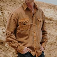 AUSTRALIAN SHIRT UNISEXSEGELTUCH LANGARM TABACCO