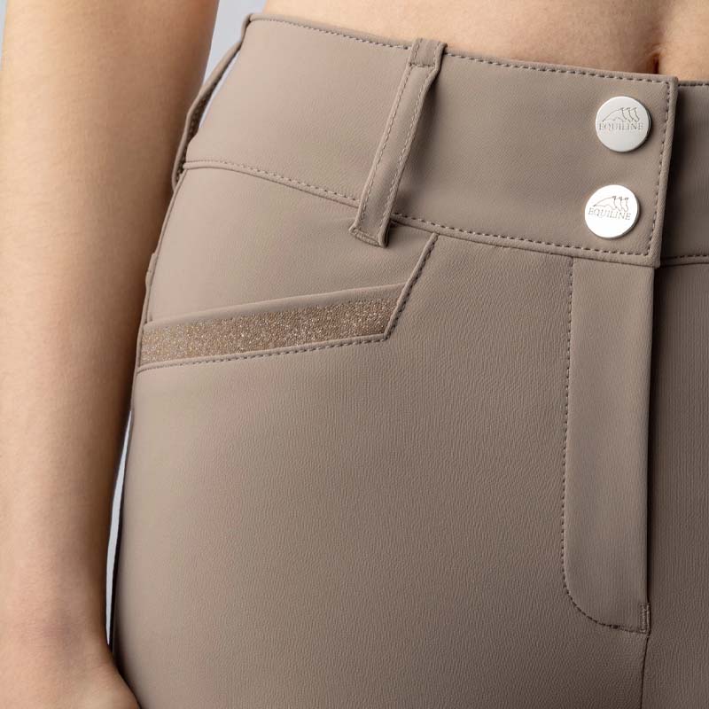 Equiline Damenreithose Crystalek – Knee Grip und Glitzerdetails - 3416