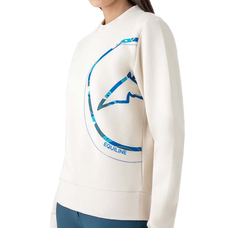 Equiline ezzy damen-sweatshirt aus gebürstetes fleece