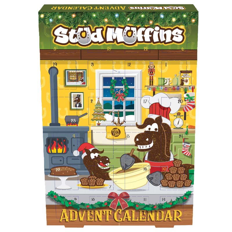 Advent calender mit mini muffins für ihr pferd