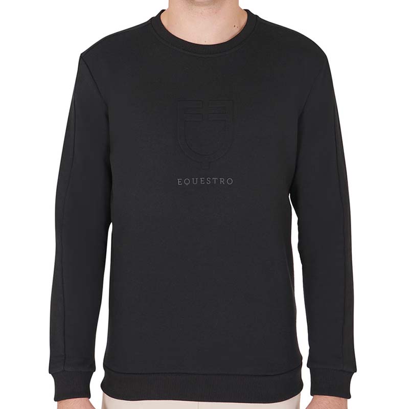 Equestro Rundhals Sweatshirt Herren Baumwolle - 9874