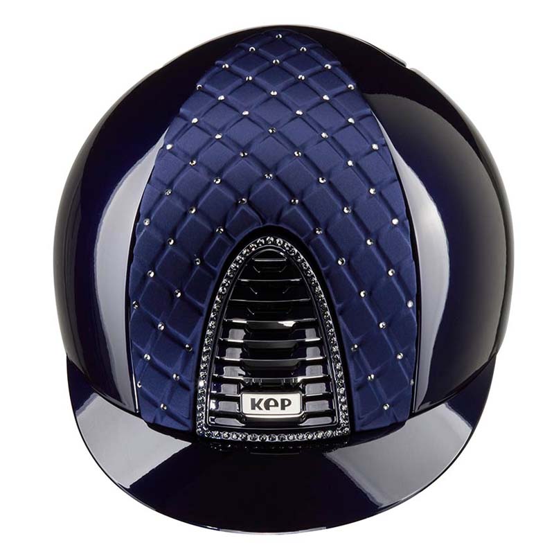 Kep italia reithelm cromo 2.0 polish mit swarovski und satin - milano cross kollektion  - 3432
