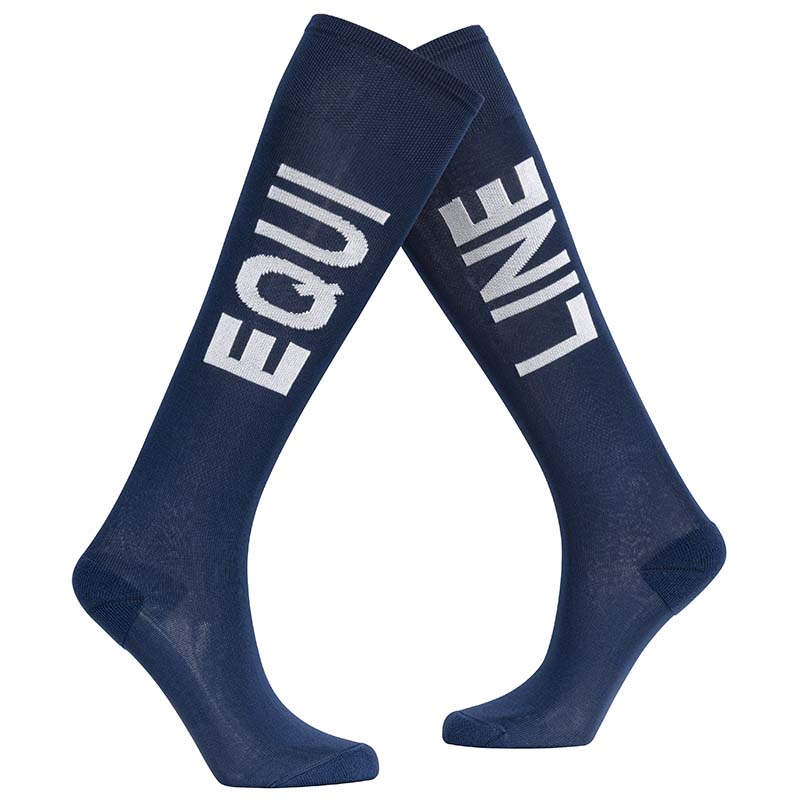 Equiline Kinder-Reitsocken mit Jacquard-Logo - 9269