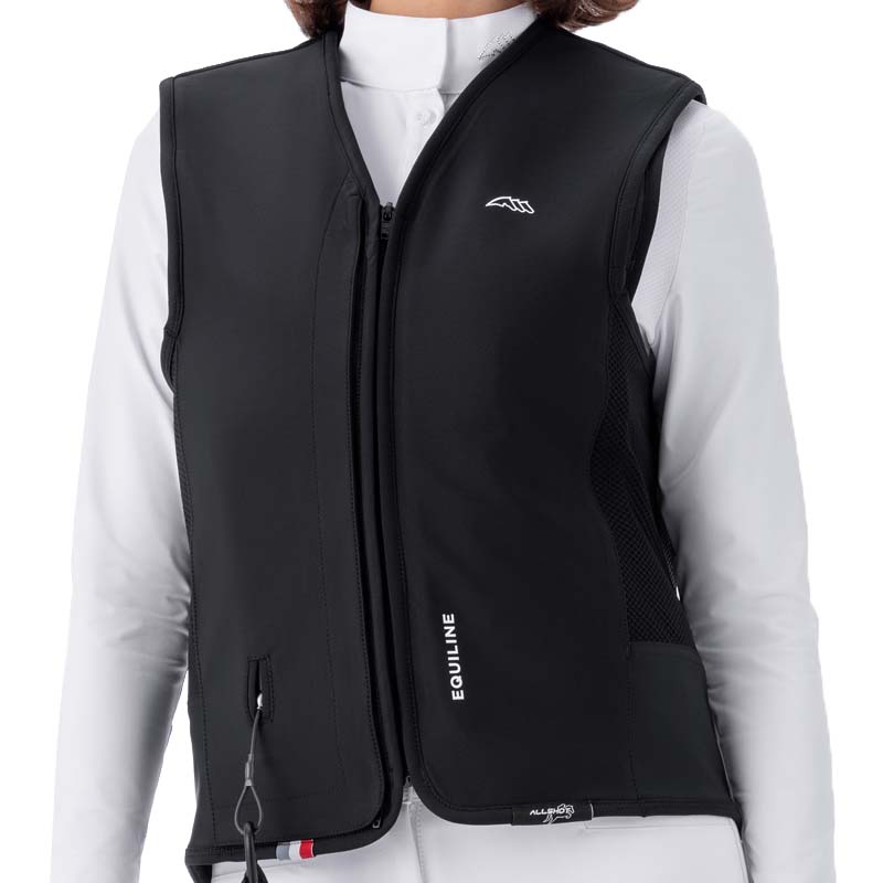 Equiline BELMOVE L2 Airbag-Sicherheitsweste mit abnehmbarem Bezug für Reitsport und Springreiten - 5550