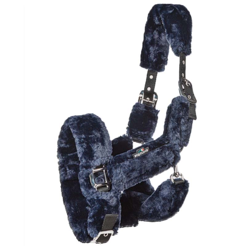 Equiline Nylonzaumzeug mit Ökologischer Lammfellpolsterung Modell Terris - 0302