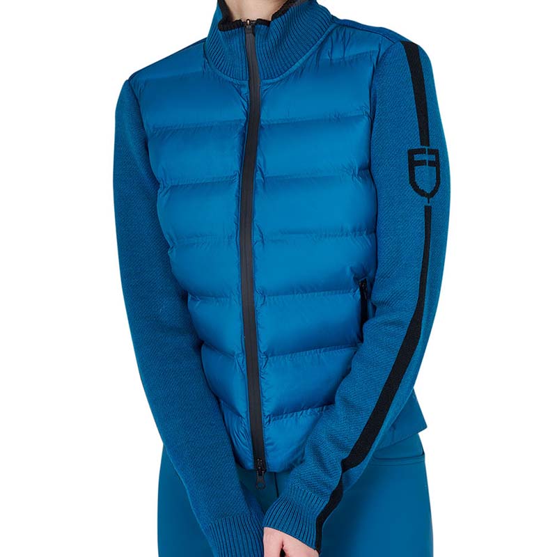 Equestro Damen-Pufferjacke mit Strickeinsätzen - 9851