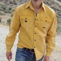 AUSTRALIAN SHIRT UNISEXSEGELTUCH LANGARM MUSTARD