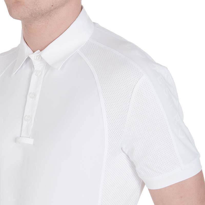 Herren Turnierpolo Equestro Kurzarm mit Mesh-Einsätzen - 3528