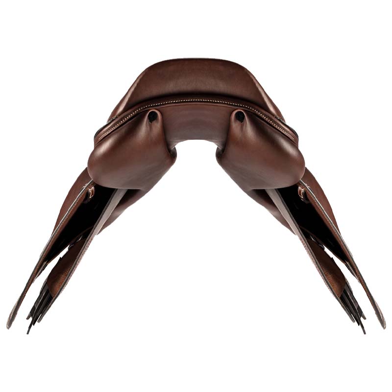 Springsattel VALOR JMP PRINT aus geprägtem Leder - Equiline Saddle Division - 2709