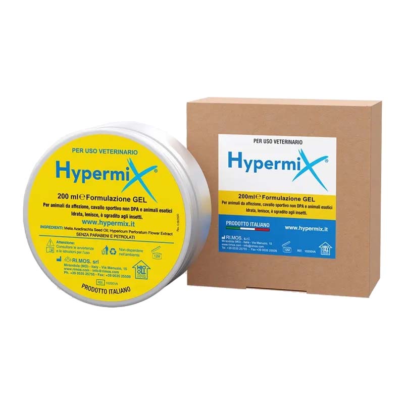 Hypermix Gel 200 ml für verletzte Haut bei Pferden und Tieren, beruhigt und spendet Feuchtigkeit - 1924