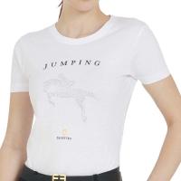 T-SHIRT EQUESTRO MIT SPRINGVERZIERUNG FÜR DAMEN