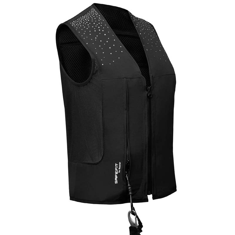Damen airbag reitweste mit kristallen - seaver safe fit crystal rain