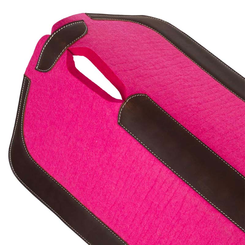 Anatomischer Western-Sattelunterlage aus Filz und Leder - 5058