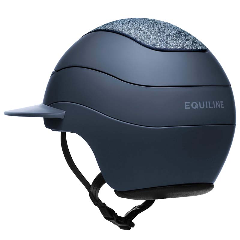 Equiline XANTO Reithelm mit Swarovski-Oberplatte - Großes Visier - 3235