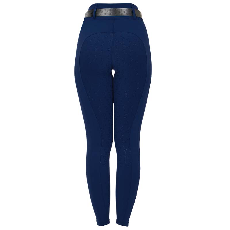 Equestro Damen Reitleggings mit Full-Grip, Hoher Bund und Gürtelschlaufen - 9765