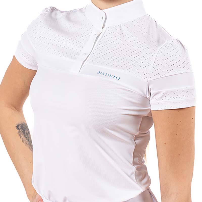  damen-turnierpoloshirt mit kurzen Ärmeln d-istinto – modell dots - 7477