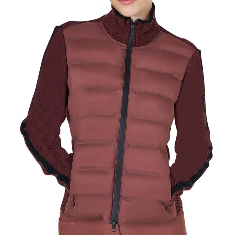 Equestro Damen-Pufferjacke mit Strickeinsätzen - 9851