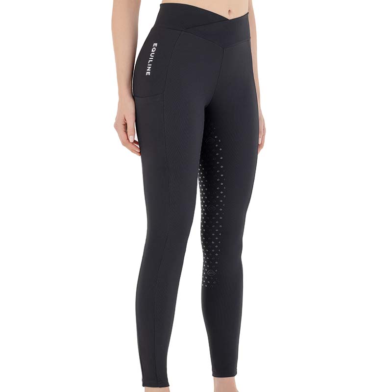 Equiline damen-reitleggings full grip mit rippstruktur