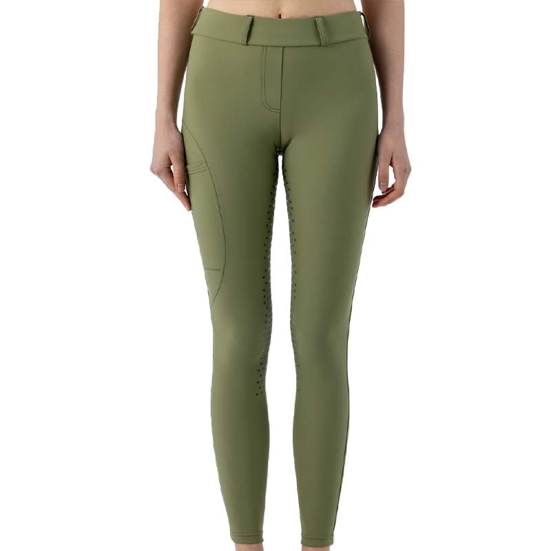 Damen reitleggings mit hohem bund equiline ednaf full grip