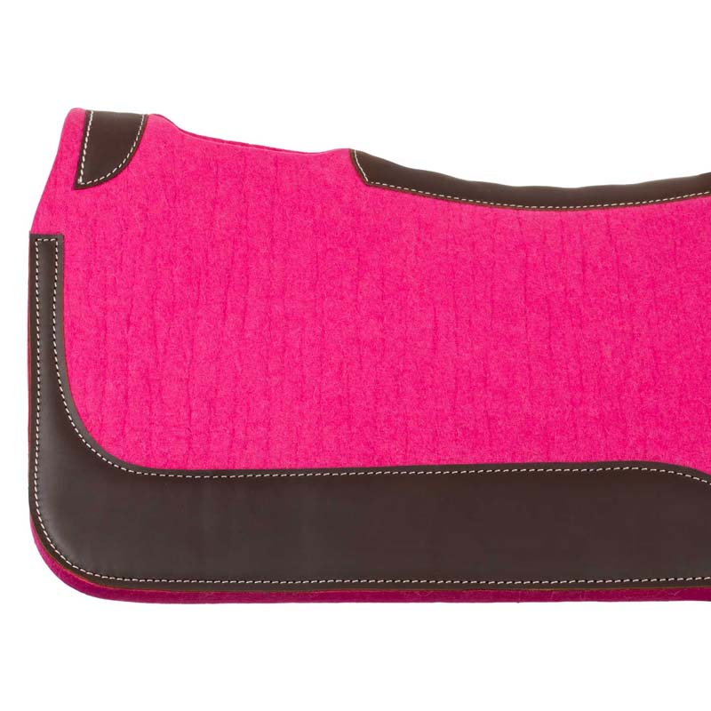 Anatomischer Western-Sattelunterlage aus Filz und Leder - 5058
