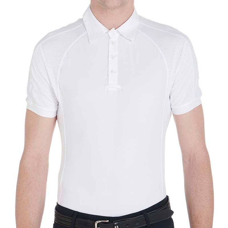 Herren Turnierpolo Equestro Kurzarm mit Mesh-Einsätzen - 3528