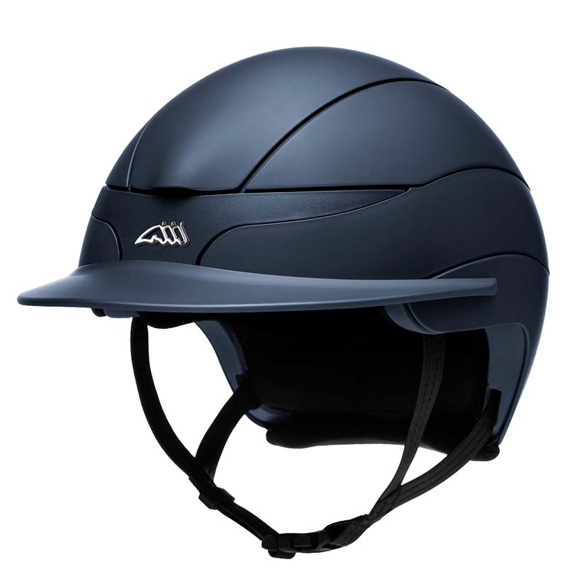 Equiline XANTO Reithelm mit Metalllogo - Großes Visier - 3225