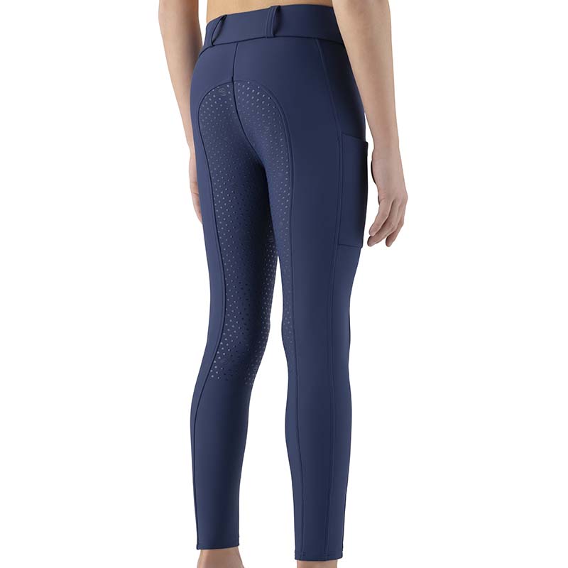 Equiline Mädchen Thermo-Reitleggings Full Grip mit Fleecefutter - 9226